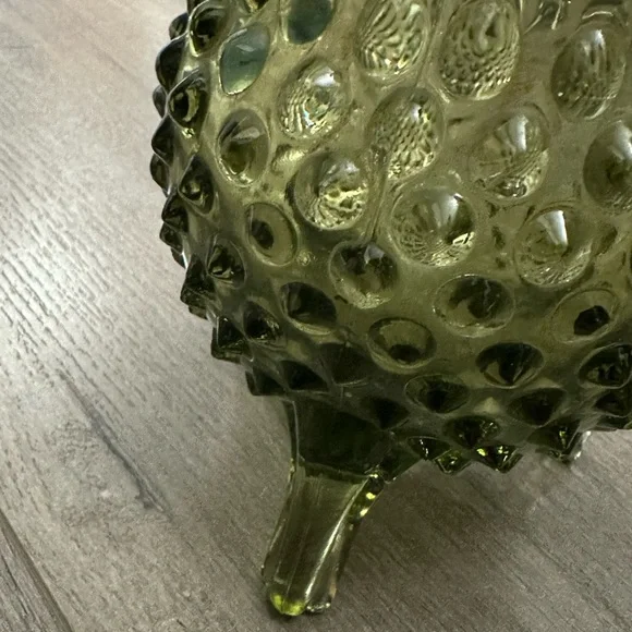Vintage Green Glass Vase - Picture 2 of 5